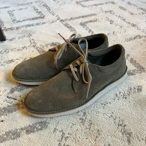 Clarks Mens Suede Dress Shoes